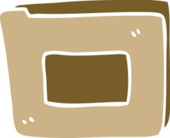 fichier papier doodle dessin animé png