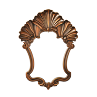 elegante specchio nel il stile di arte deco, decorativo antico telaio, Vintage ▾ arredamento, copia spazio png