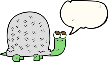 hand drawn speech bubble cartoon tortoise png