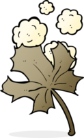 cartoon old leaf png