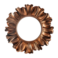 elegant mirror in the style of art deco, decorative antique frame, vintage decor, copy space png