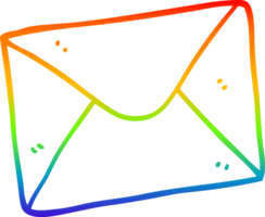 arco Iris gradiente linha desenhando do uma desenho animado carta png