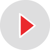 flat color retro cartoon of a play button png