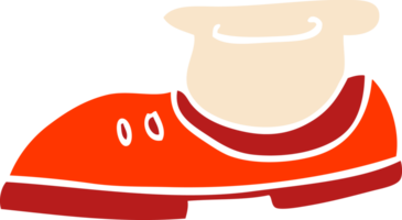cartoon doodle of a shoe and sock png