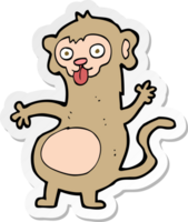 adesivo de um macaco de desenho animado png