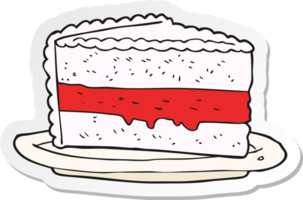 sticker of a cartoon cake png