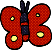 Cartoon-Doodle-Schmetterling png