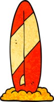 grunge textured illustration cartoon surf board png