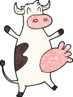 cartone animato mucca oscillante mammella png