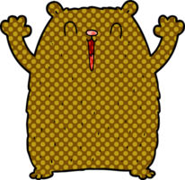 contento cartone animato orso png