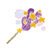 cartoon magic wand png