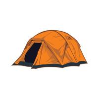 camping tent illustration logo image t shirt vector