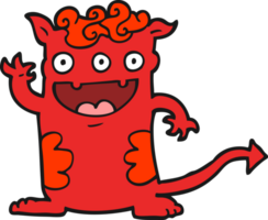 monstruo de halloween de dibujos animados png