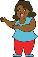 cartoon woman singing png