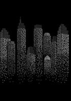 Building city illustration black cities window silhouette vector