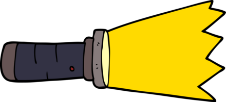 cartoon doodle lit torch png