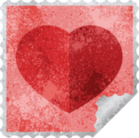 heart symbol graphic square sticker stamp png