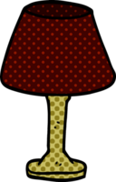 cartoon doodle desk lamp png