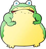 sapo gordo de dibujos animados png