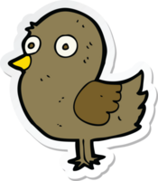 Aufkleber eines Cartoon-Vogels png