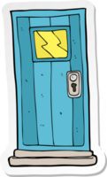 adesivo di una porta dei cartoni animati png