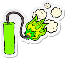 sticker of a cartoon dynamite png