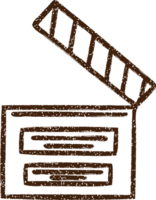 Film Clapper Charcoal Drawing png