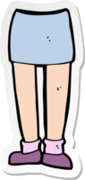 autocollant d'une jambe de dessin animé png