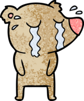 urso chorando de desenho animado png