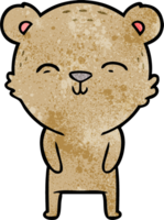 urso de desenho animado feliz png