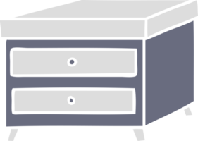 hand drawn cartoon doodle of a bedside table png