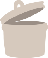 old metal garbage can png