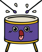 cute cartoon of a drum png