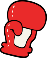 cartoon doodle boxing glove png