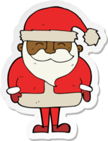 sticker van een tekenfilm van de kerstman png