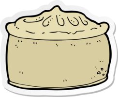 sticker of a cartoon pie png