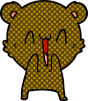 contento orso cartone animato png