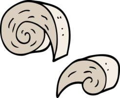 cartoon doodle swirl decorative elements png