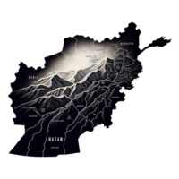 Afghanistan map image without background png