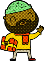 cartoon bearded man png