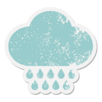 raincloud grunge sticker png