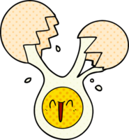 cracked egg cartoon png