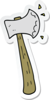 sticker of a cartoon axe png