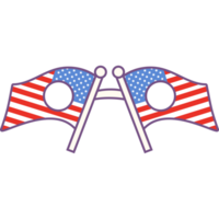 American party glasses png