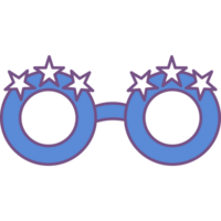American party glasses png