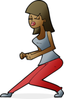 cartoon crazy dancing girl png