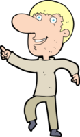 Cartoon glücklicher Mann tanzt png