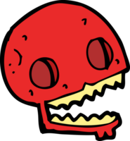 cartoon spooky skull png