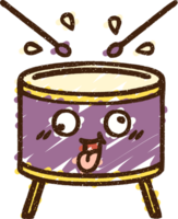 desenho de giz de tambor louco png