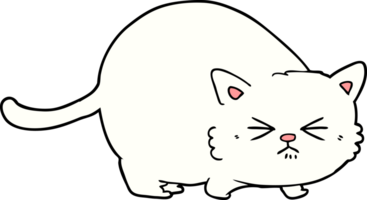 gato enojado de dibujos animados png